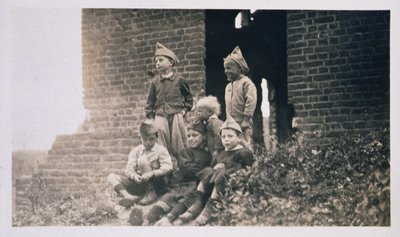 Children in Post-World War I France, 1919 by American Photographer